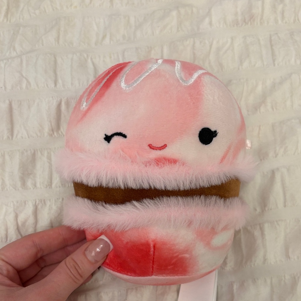 Squishmallows Pink and Brown Macaron Plush